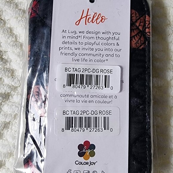 LUG   Baggage Claim Luggage Tag 2pc Set - Dagger Rose - Picture 3 of 4